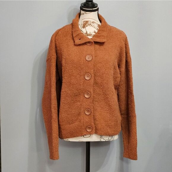Hello Nite cardigan in rust color, Oversized Small, NWT - Picture 1 of 7